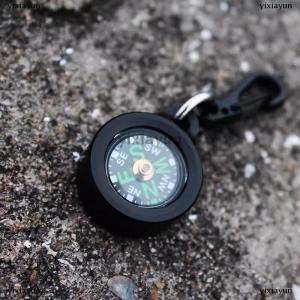 [COD] yixiayun Mini Aluminum Alloy Compass Keychain Pendant Outdoor Hiking Camping Mini Portable Compass Bag Charm