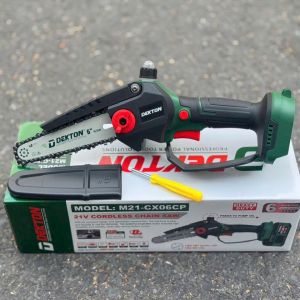 Máy cưa xích dùng pin 21V Dekton M21-CX06CP Không chổi than Lam 6 Inch Chân Pin Phổ Thông