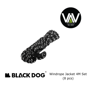 BLACKDOG Outdoor Windrope Set 4M (8 pcs)
