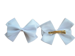 โบว์ติดผมนักเรียน ผ้าซาติน เรียบร้อยสวยงาม งานพรีเมี่ยมเกรด