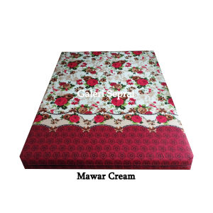 Sarung Kasur Resleting 120x200 Tebal 5 10 15 20 25 30 35 40 cm Motif Bunga Minimalis Karakter