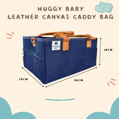 Huggy Baby BAG 02 Leather Canvas Tas Travelling Tas Bayi