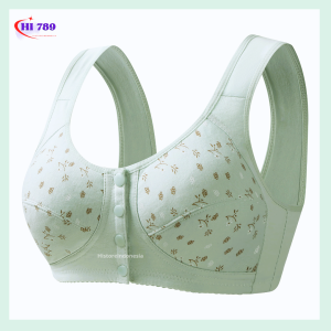 Bra Seamless Push Up Nirkabel Tanpa Busa Kancing Gesper Depan 2082