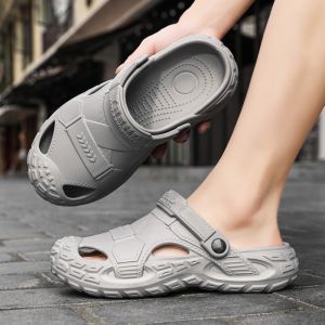 MINUTE Giày mũi kín Dép Clog Nam EVA Thoáng khí Cầu trượt bãi biển Thoải mái Dây đeo gót chân có thể điều chỉnh Giày lười đi ngoài trời Trang phục mặc ngoài trời mùa hè