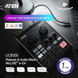 ATEN UC8000 Podcast AI Audio Mixer | MicLIVE™ 6-CH