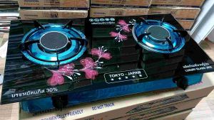 Bếp gas đôi kiếng hồng ngoại đẹp