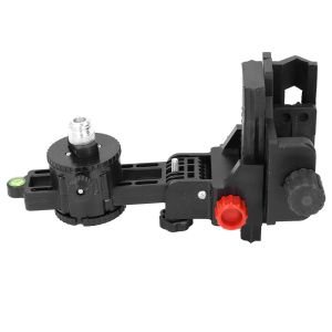 UTOPUS 1Pcs Hỗ trợ điều chỉnh Đế đỡ cấp độ 360 độ với Clip Bộ chuyển đổi cấp độ Hình chữ L Đế xoay dành cho lắp đặt trên tường và trần