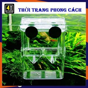 Lồng Đẻ Cho Cá Cảnh Cá Guppy - Bể Nhựa Mini Ấp Và Tách Dưỡng Cá Bệnh Chất Liệu Mica . Lồng Sinh Sản Cho CÁ BẢY MÀU - Khay Ép Cá Đẻ Trứng Nhỏ Gọn Dễ Sử Dụng