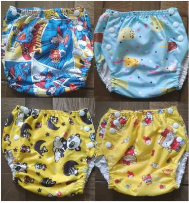 Clodi Popok Cuci Ulang Motif Kancing