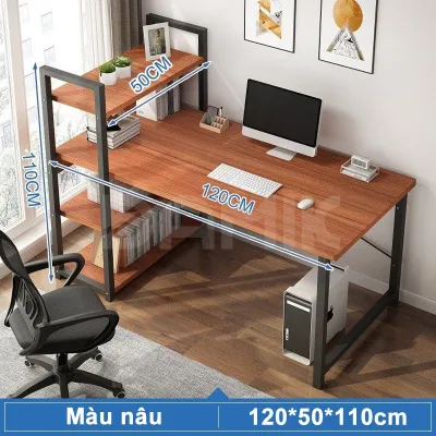 DAMIK Bàn làm việc bàn làm việc liền kệ Bàn học Chịu lực cao không lay