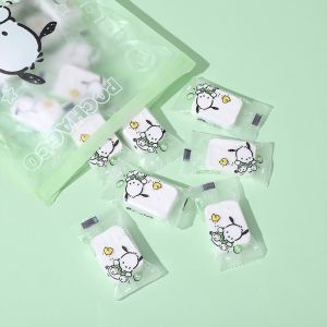 20Pcs Sanrio Hello Kitty Compressed Towel Thicken Disposable Towel Portable Travel Cartoon Cinnamoroll Pochacco Face Towel Water Wet Wipe Outdoor Tissues