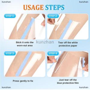 [COD] kunzhan 10PCS The Patch For Legs Invisible Thigh Anti-Chafe Patches Transparent Sweatproof Skin Protection Patch Durable Sports Use Patches For Men And Women