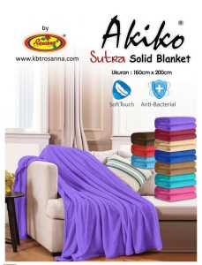 SELIMUT POLOS Rosanna Akiko Blanket Bulu Tebal Halus Rosanna Rotary Polos Super Soft Uk 150x200 Warna Maroon Pink Merah (TNP TAS)