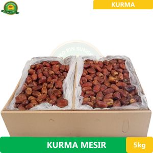 Kurma Mesir Madu 5kg Jumbo Egyptian Khalas Korma