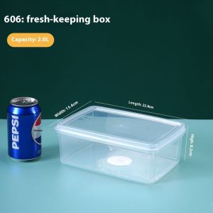 Lacepulse丨 Thick Drop-Resistant Rectangular Crisper with Sealed Lid to Keep Food Fresh