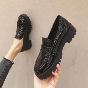 [ส่งเร็วพิเศษ!] รองเท้าหนังขนาดเล็กของผู้หญิงด้านล่างนุ่มสไตล์อังกฤษทุกการแข่งขันฤดูร้อนสไตล์วิทยาลัยรองเท้าแบน