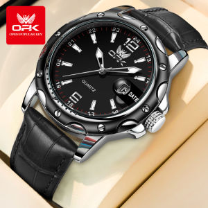 OPK Watch For Men Waterproof Original Fashion Business High Quality Calendar Luminous Stainless Steel Quartz Mens Casual Watches