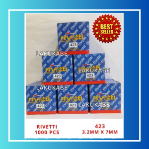 Paku Rivet Rivetti 423 3.2mm x 7mm Blind Rivet 1 Dus Isi 1000 Pcs