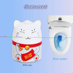 Lucky Cat Toilet bowl flush cleaner 200g with rope Toilet Flush Automatic Cleaner LAST UP TO 90DAY