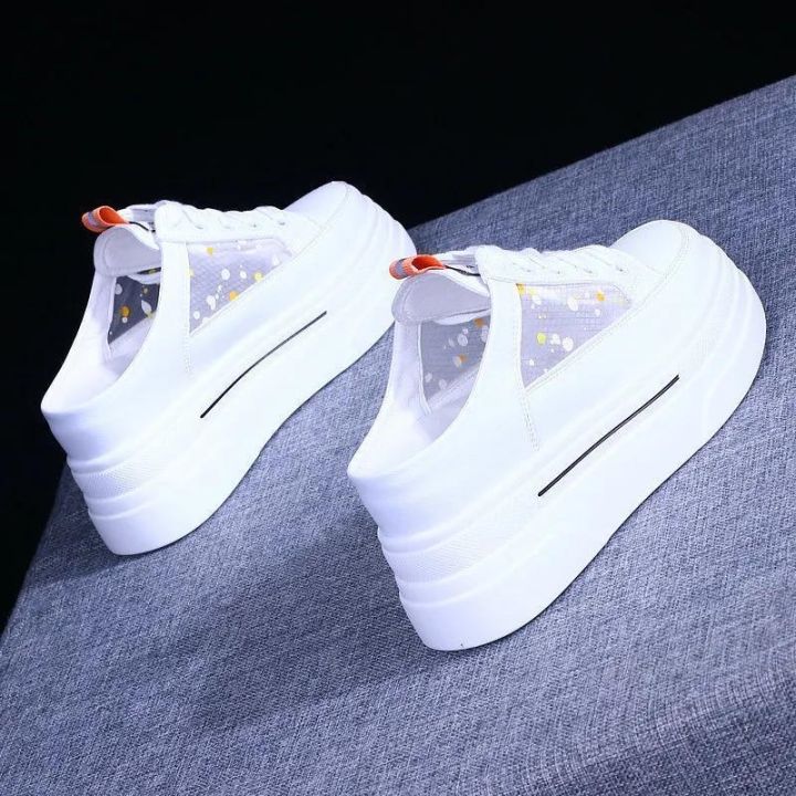 Frosted Hollow-out Carved Baotou Half Slippers main image 1