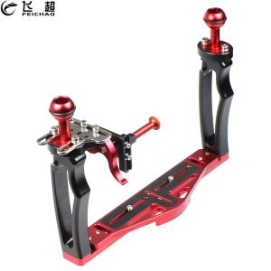 💥【Ready shipping】Adjustable Dual Handle Tray Stabilizer Rig Diving Upgrade for Insta360 ONE RS/ X3 / X2 / ONE R / GoPro/ Canon / Sony / DSLR Camera Smartphone Underwater Housing Bracket