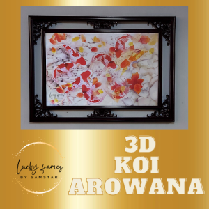 Koi Arowana 3D Wall Art Decor