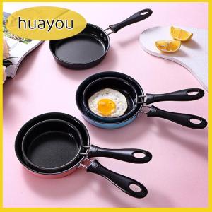 huayou Mini Frying Pan thép không gỉ ngăn chặn Stick cảm ứng nồi tròn ăn sáng nhỏ Fry Egg Pan với dài xử lý Nhà Bếp Tiện Ích