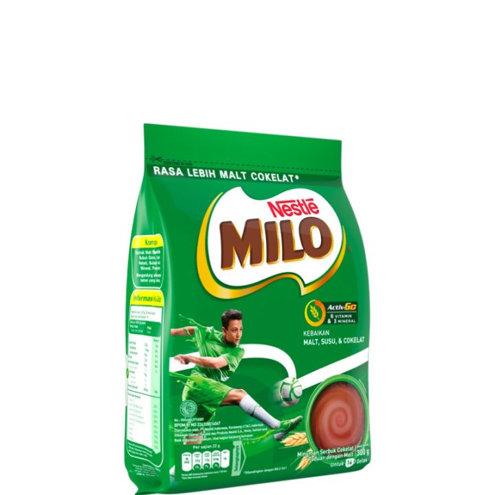 Milo Activ Go Pouch 300Gram / MILO ACTIV-GO Susu Coklat / Milo Sachet ...