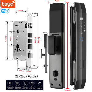 XSDTS Tuya 3D Face Real-time Intercom Smart Door Lock Security Camera Intelligent Fingerprint Password Biometric Electronic Key Unlock