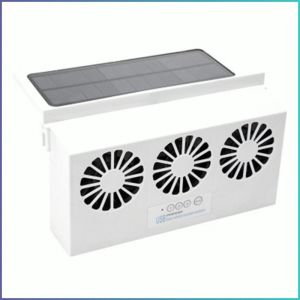 พัดลมรถยนต์ ระบายอากาศได้ ประสิทธิภาพสูงและประหยัดพลังงาน แผงโซลาร์เซลล์ ระบายความร้อน ฟังก์ชั่นการป้องกัน