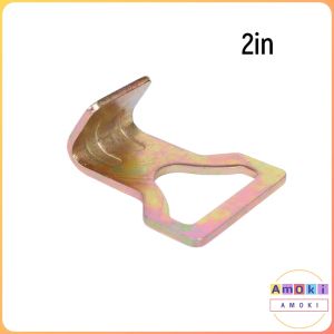 Amoki【Ready in Stock】 Double J Hooks Plate Hook Heavy Duty Ratchet Tie Down Webbing Strap Accessories 1pc