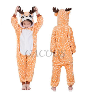 Kids Kigurumi Unicorn Pajamas Wolf Children Baby Animal Overalls Jumpsuit Onesie  Sleepwear Girl Cosplay Pyjama Costume