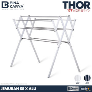 JEMURAN BAJU STAINLESS STEEL JEMURAN PAKAIAN ALUMUNIUM BINA KARYA THOR