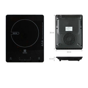 Electrolux เตาแม่เหล็กไฟฟ้า รุ่น ETD29KC เตาแม่เหล็กไฟฟ้า สีดำ 2000 วัตต์ รับประกันสองปี（รับประกันฟรี 2 ปี）