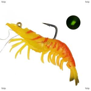 [COD] folp Pre-Rigged Fishing Jigs Super Durable TPE Bass Fishing Lures Well-Made Lifelike Soft Shrimp Crayfish Swimbait Weedless MarshSwamp Fishing Lure For Crappie Walleye