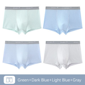 4 cái/lốc XL-6XL Kid cậu bé đồ lót phương thức thoáng khí kháng khuẩn quần lót cho thiếu niên chàng trai cỡ lỡn Quần soóc Boxer