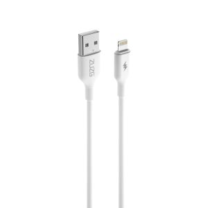ZUZG Type C Charger Cord Standard Length Charging Data Sync USB C Charger Cable for Samsung S10 Plus A80 Note 20 iPh 15 Pro Plus Max LG Moto etc White PVC