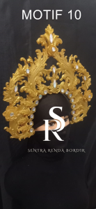 Mahkota Kepala Aksesoris Tari Bahan Lem Lilin Motif 10