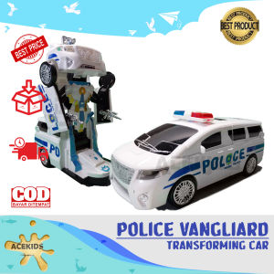 Mainan Robot Transform Mobil Polisi Alpard Police Vangliard Mainan Cowok - 9910 -Acekids