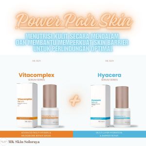 MK SKIN Glow & Defense Duo: Paket Serum Vitacomplex + Hyacera - Vitamin Boost MAX Barrier Super Kuat!