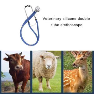 Farm Animal Vet Double Tube Stethoscope for Accurate Livestock Health Checks Including Cow Pigs and Sheep Efficient