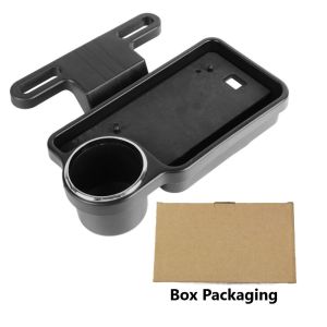 Car Drinks Holder Tray | Back Seat Foldable Stable Snacks Tray with Cup Holder | Car Headrest Extension Food Plate