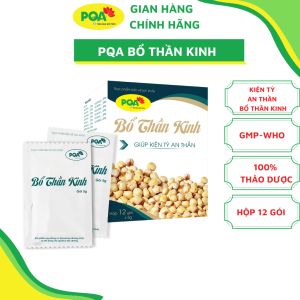 Bổ thần kinh PQA hộp 12 gói Người bị hoa mắt chóng mặt sắc mặt trắng nhức đầungủ ít hay nằm mê chân tay tê buồn nhức mỏi.