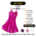 Đầm ngủ sexy - Váy ngủ 2 dây lụa satin cao cấp - Váy ngủ nữ lụa phi bóng trơn thiết kế ren siêu quyến rũ - Đồ ngủ gợi cảm. 