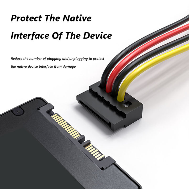SATA 1 to 5 SATA Hard Disk Power Supply Splitter Adapter Cable Cord for ...