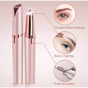 Portable Lady Electric Eyebrow Trimmer Painless Eye Brow Epilator Razor Makeup Shaver Hair Remover