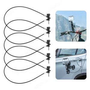 30cm Stainless Steel Tether Lanyard Wrist for Sports Camera for GoPro Anti-lost Wire Rope Mining Lamp Safety Strap