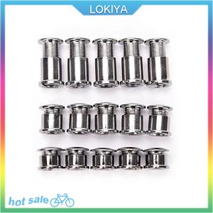 LOKIYA 5 Pairs Crankset Bolts Crank Bolts Bike Chainring Bolts Bicycle Crank Screws Nut