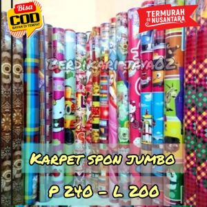 Tikar / Karpet Spon Super Jumbo Ukuran L200 x P240 / Tebal 3.1 ml