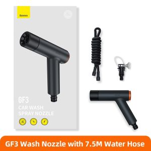 Baseus GF3 car water  high pressure washer wash spray nozzle with hose hand sprayer  for home garden car cleaning accessories